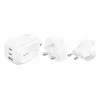 Sienas lādētājs Belkin BOOSTCHARGE 100W 2C1A WCH016HQWH ar maināmu spraudni