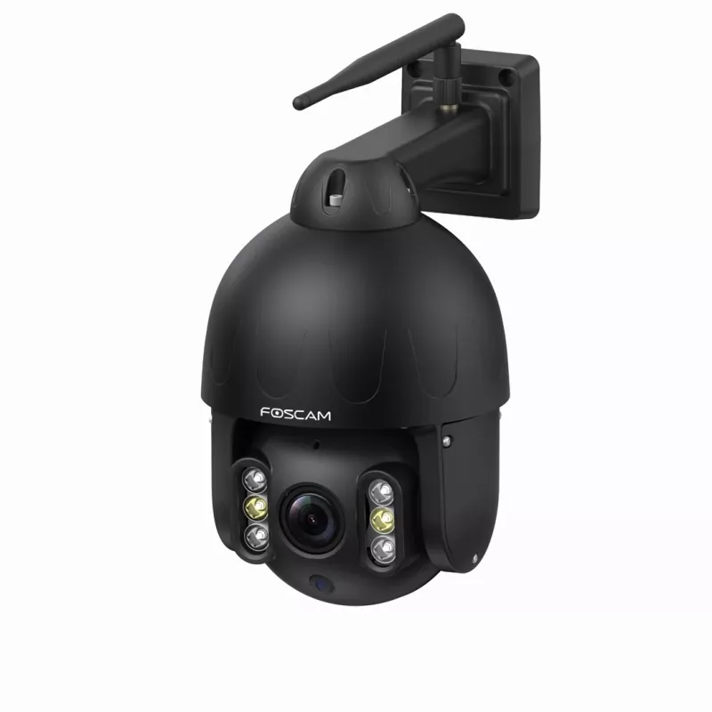 IP kupolveida novērošanas kamera Foscam SD8P 8MP, 4K 3840x2160, 4x optiskā tālummaiņa, PTZ, IR 50 m, Wi‑Fi, MicroSD līdz 256 GB