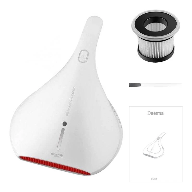 Rokas putekļsūcējs Deerma CM800 — 450 W, 13 000 Pa sūkšanas jauda, HEPA filtrs, bez maisiņa, balts