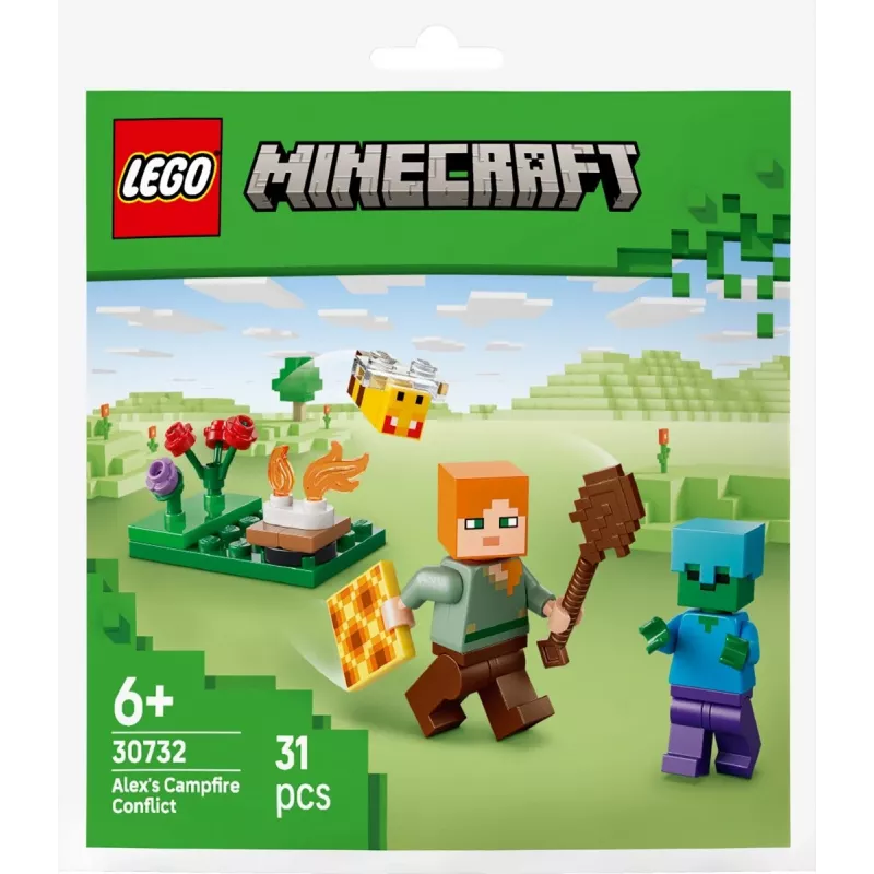Bricks Minecraft 30732 Aleksa konflikts pie ugunskura
