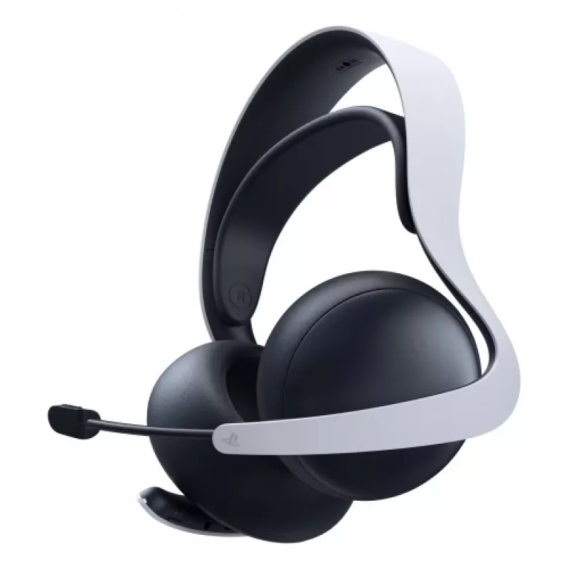 Sony PULSE Elite austiņas ar vadu & bezvadu savienojumu, galvas stīpa, spēlēm, Bluetooth, uzlādes statīvs, melnas, baltas