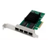 DIGITUS 4 Portu Gigabit Ethernet tīkla karte, RJ45, PCI Express, Intel I350