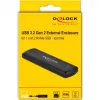 SSD korpuss DeLOCK 42615 Melns M.2