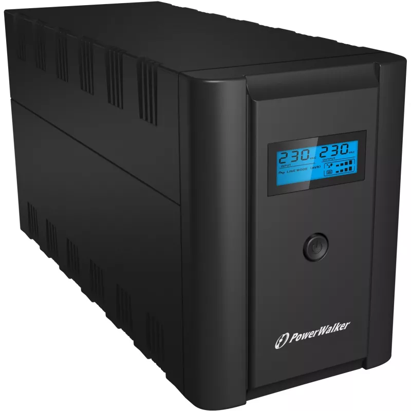 PowerWalker VI 2200 LCD/IEC nepārtrauktās barošanas avots (UPS) Line-Interactive 2.2 kVA 1200 W 6 maiņstrāvas izejas
