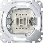 Spiedpogas slēdzis Merten MEG3154-0000, 1P, metālisks, 250 V AC, 10 A