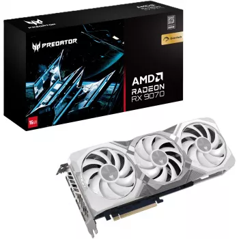 Grafikas karte Acer Predator BiFrost Radeon RX 9070 OC 16GB Baltā versija