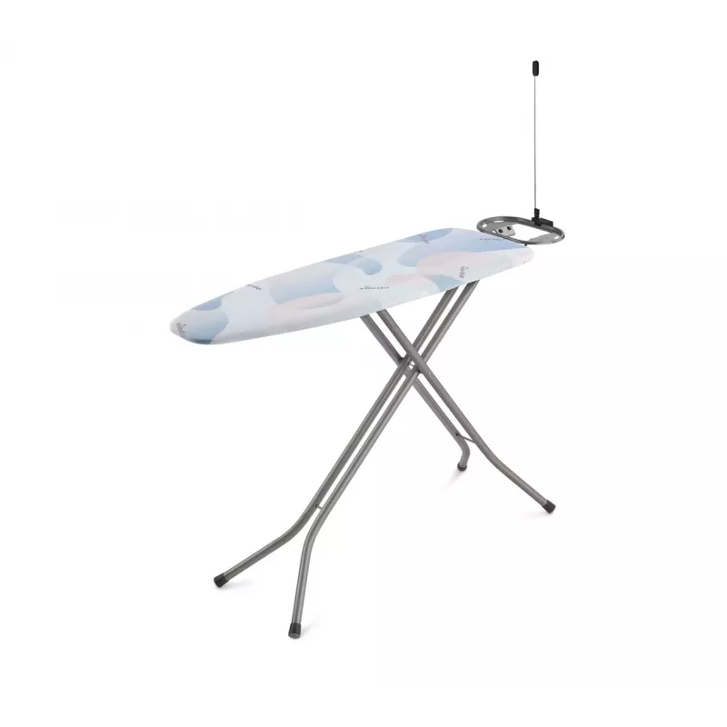 Pilna izmēra gludināmais dēlis VILEDA Bravo Plus 143032 — regulējams augstums 80–97 cm, dēlis 380×1200 mm, tērauda sieta virsma