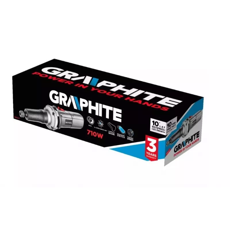 Taisnais slīpmašīna 710W Graphite 25mm disks