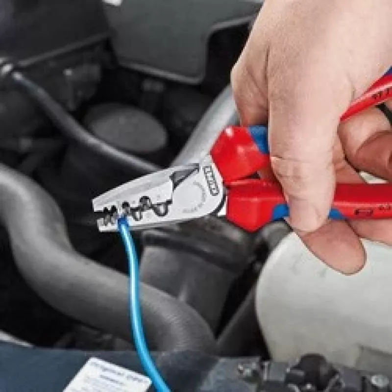 Kabeļu presēšanas kombinētais instruments Knipex 97 78 180 T