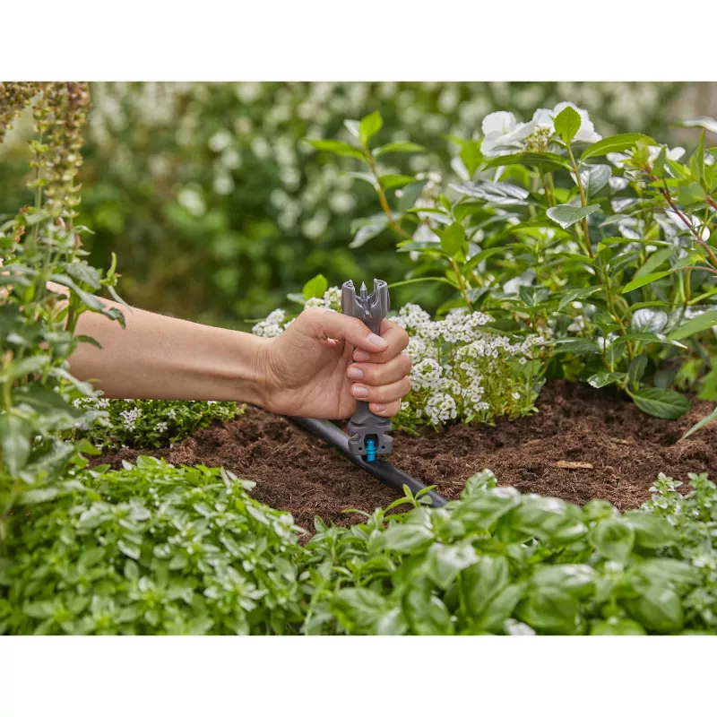 Apūdeņošanas sistēmas daļa Gardena 13313-20 melna pilienlaistīšanai