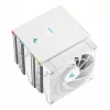 Gaisa dzesētājs DeepCool AK620 Digital SE balta — divi 120 mm ventilatori, 6 siltuma caurules, PWM, LGA 1700 atbalsts, iebūvēts displejs