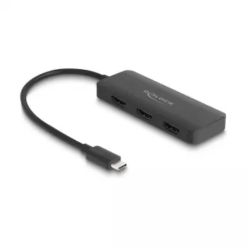 DeLOCK USB Type-C sadalītājs DP Alt Mode uz 3 x HDMI MST 4K 60 Hz