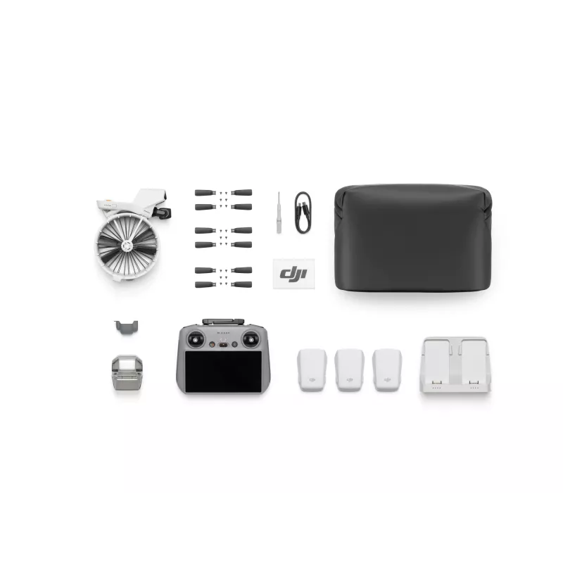 Quadcopter DJI Flip Fly More Combo RC 2 — 4 rotori, 48 MP kamera, 3840×2160, max ātrums 16 m/s, diapazons 14000 m