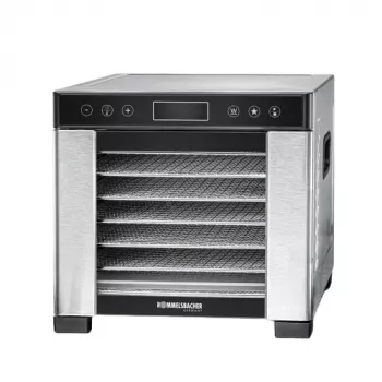 Rommelsbacher DA 650 pārtikas žāvētājs 600 W, 7 plaukti, 35–75 °C, taimeris 99 h, nerūsējošais tērauds/melns