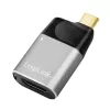 LogiLink USB 3.2 Gen2 Type-C adapteris C/M uz HDMI-A USB-C 4K PD alumīnija melni pelēks