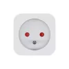 Viedā kontaktligzda SAVIO AS-01 16A Wi‑Fi 2,4 GHz, E/F tipa spraudnis, 220–240V, 3680W, balta