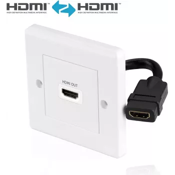 HDMI sienas plates PureLink X-HW001-1 viena porta padziļināta HDMI izeja montāžai sienā