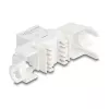Keystone modulis DELOCK 90722 plakans RJ-45 balts, 16×36×20.8 mm