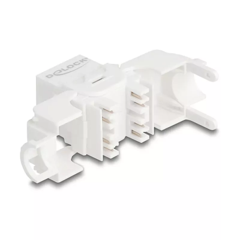 Keystone modulis DELOCK 90722 plakans RJ-45 balts, 16×36×20.8 mm