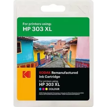 Kodak 303XL (T6N03AE) saderīga tintes kasetne HP printeriem, krāsaina ciāna/fuksīna, 18 ml