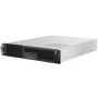 SilverStone RM23-502 Rackmount Server Chassis, ATX, USB 3.0 - 2U - Melns