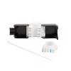 LogiLink NK4066 Keystone Module plakans Melns balta RJ-45
