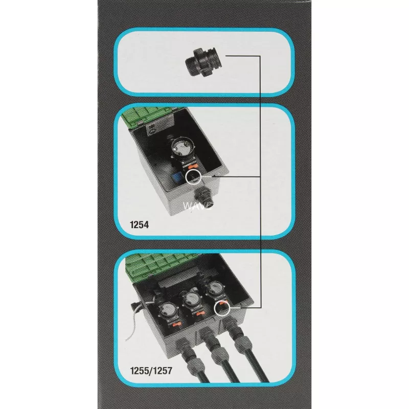 Dārza dušas piederums Gardena 5319-20 melns, saderīgs ar Ventilbox V1 V3
