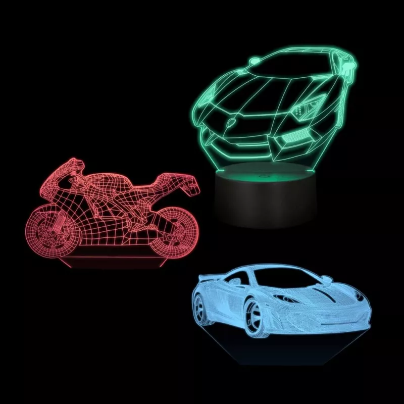 LED transportlīdzekļa RGB 3D gaismas dekorācija MANTA SNL120RGB — RGB lampa automašīnām un motocikliem