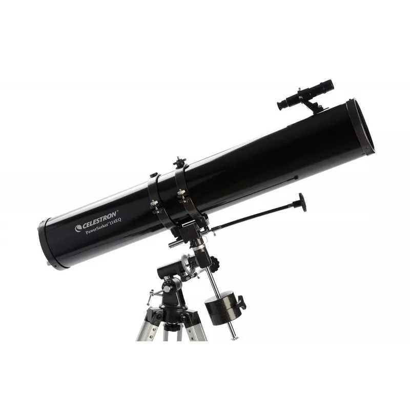 Celestron PowerSeeker 114EQ refraktors 45x melns