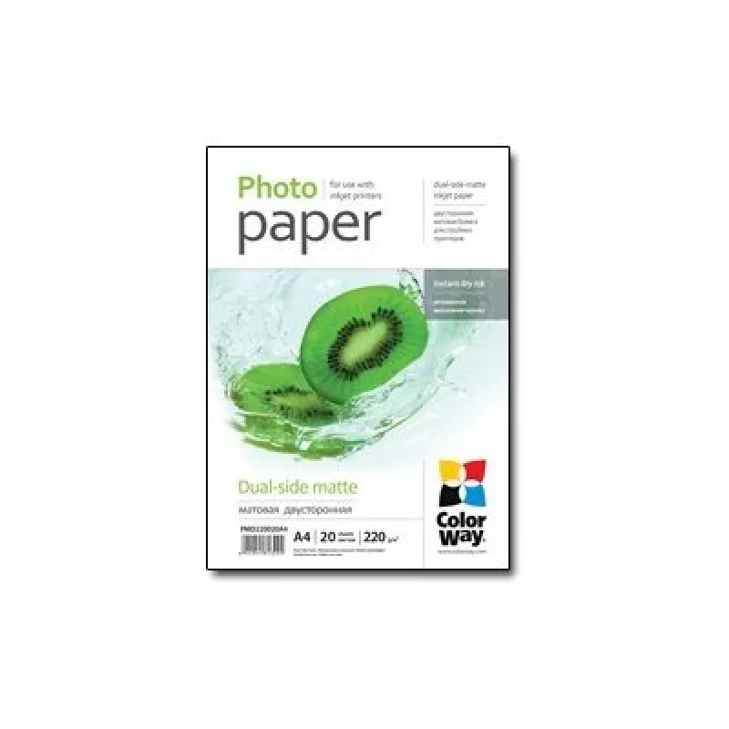Fotopapīrs ColorWay PMD220020A4 A4 matēts 220 g/m² 20 lapas