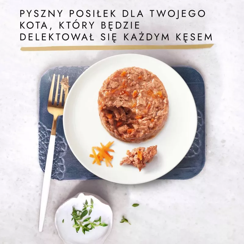 GOURMET GOLD - Sāļā kūka ar vistu un burkānu 85g