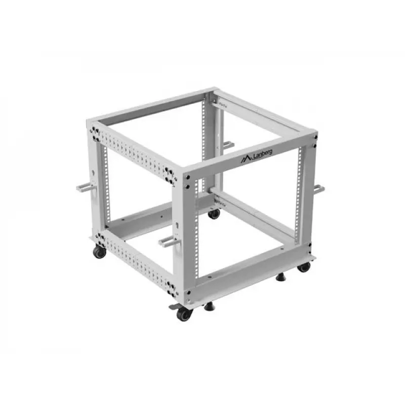 Rack 19 9U 600x600-1100 adj. gray