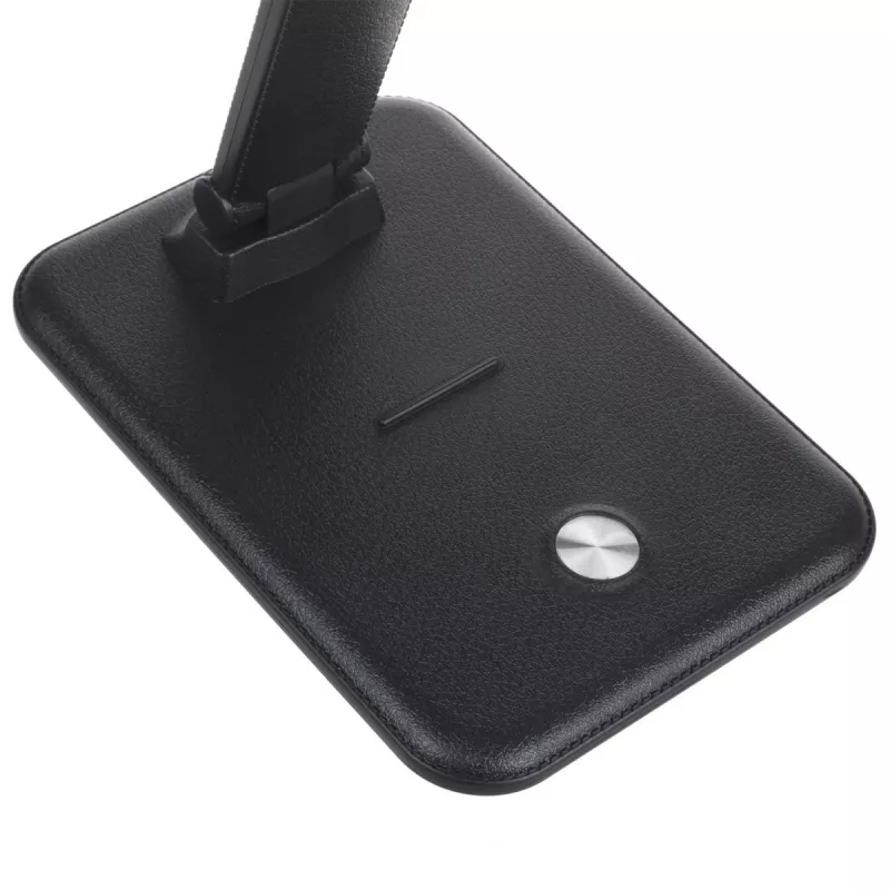 Galda LED lampa MACLEAN MCE614B — regulējama spilgtuma, salokāma regulējama svira, 9W, 3000K/4500K/6500K, melna