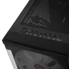 SILENOS PRO melnā versija ar ARGB ventilatoru un rūdītu stiklu