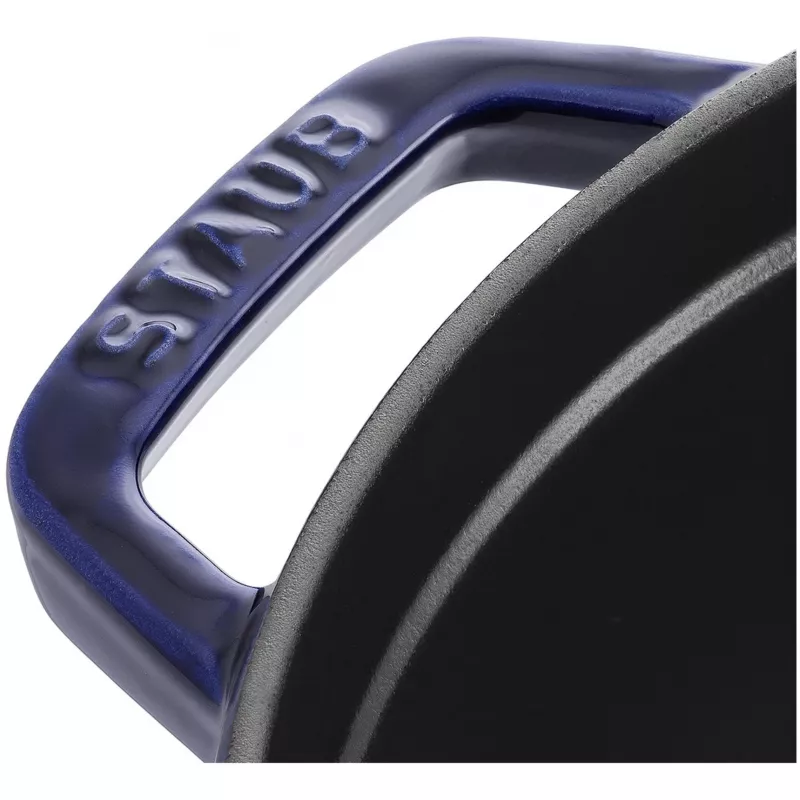 Čuguna katls Staub 26 cm apaļš, tumši zils