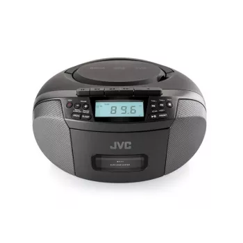 Radio atskaņotājs JVC RC-E444B melns ar CD atskaņotāju un FM uztvērēju