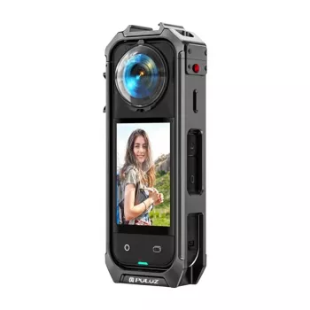 Puluz aizsargājošs metāla korpuss Insta360 X5 ar iebūvētu objektīva vāciņu