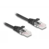 Tīkla kabelis DeLOCK RJ45 spirālkabelis vīrišķais–vīrišķais Cat.5e 2 m melns