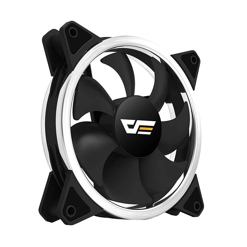 Ventilators darkFlash DR12 PRO 12 cm melns 1200 RPM hidrauliskais gultnis