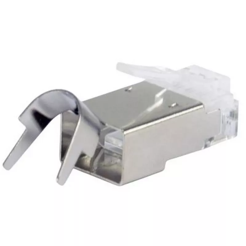 Ekranēts RJ45 spraudnis EQUIP Cat 8.1, vīrišķais, sudraba, 50 gab., 11.7×22.5 mm, 3.7 g