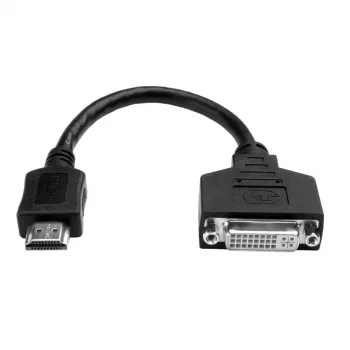 Eaton Tripp Lite P132-08N HDMI uz DVI adapteris-videokonverters (HDMI-vīr. uz DVI-D siev.) - 20,32 cm - 0,2 m - DVI-D - HDMI - vīrišķais - sievišķais - zelts