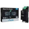 Slēģu vadība Shelly Wave Pro Shutter, melna, plastmasas korpuss, 110–240 V maiņstrāva, 50–60 Hz, 0,3 W, 19×69×94 mm