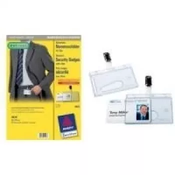 Identitātes nozīmīšu turētājs Avery 4826 caurspīdīgs 25 gab. 85x54 mm