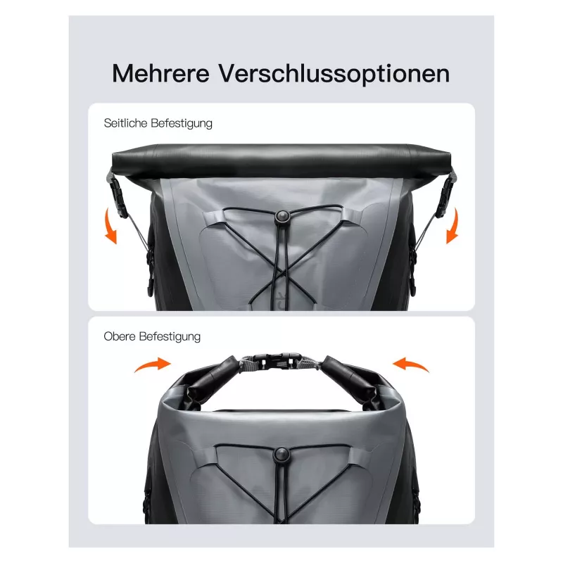inateck piezīmjdatora mugursoma BP06003 pelēka/melna 25-30L