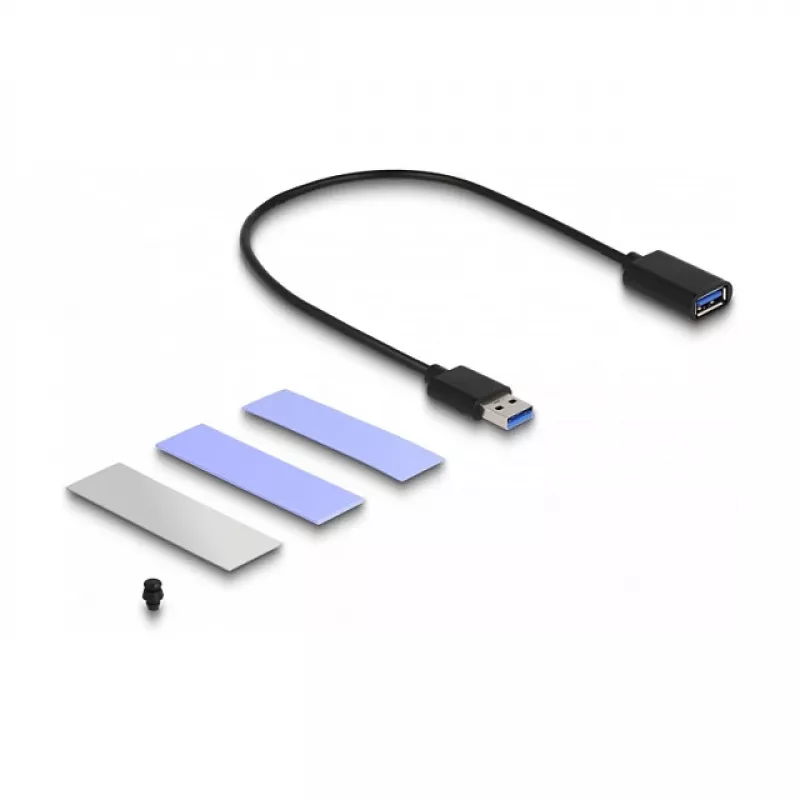 SSD korpuss DeLOCK USB 3.2 Gen 2 priekš PlayStation5 M.2 NVMe bez instrumentiem