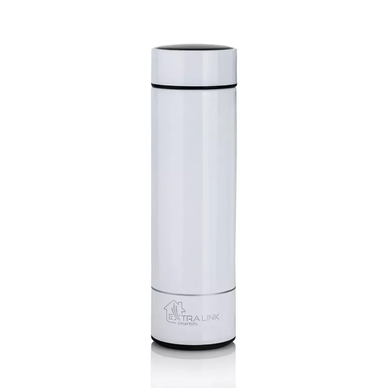 Extralink Smart Travel Mug White, Thermal Cup with Temperature Display