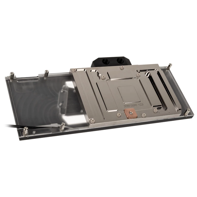 Watercool Heatkiller V priekš RTX 3080/3090 EVGA XC3, ARGB - Niķelis + Acetāls, melns