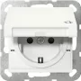 Kontaktligzda Schuko GIRA System 55, balta, IP44, 220–250 V, 50/60 Hz, dziļums 32 mm