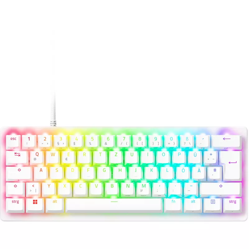 Razer Huntsman V3 Pro Mini - Balts - German Layout P - tastatūra - optical (RZ03-04992000-R3G1)