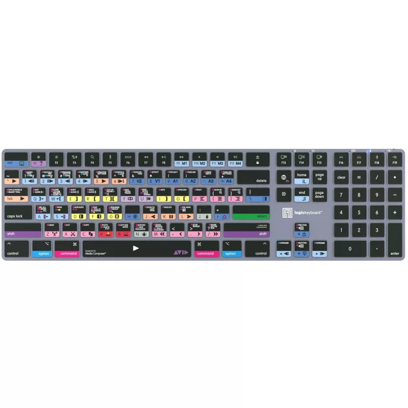 Logickeyboard Avid Media Composer - Pro Titan UK Mac - Tastatūra - QWERTY